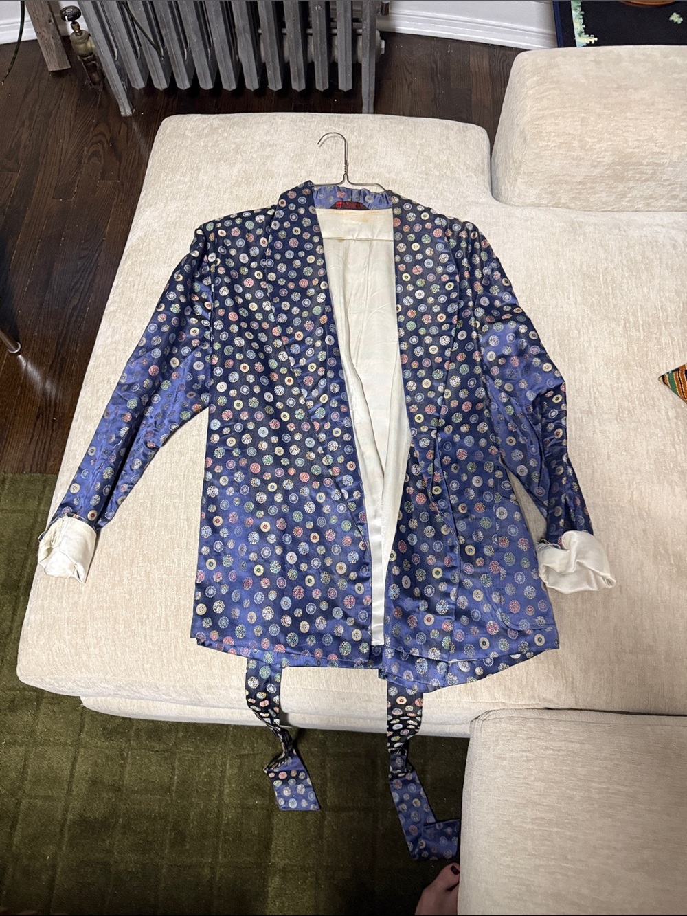 Vintage Silk Smoking Jacket from Koyoto